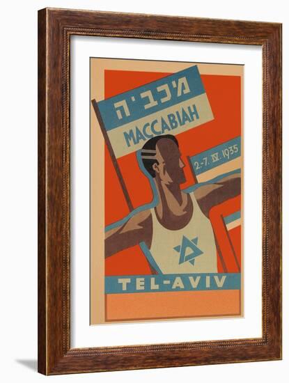 Poster for Maccabiah Track Meet-null-Framed Premium Giclee Print