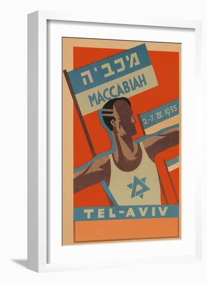 Poster for Maccabiah Track Meet-null-Framed Premium Giclee Print
