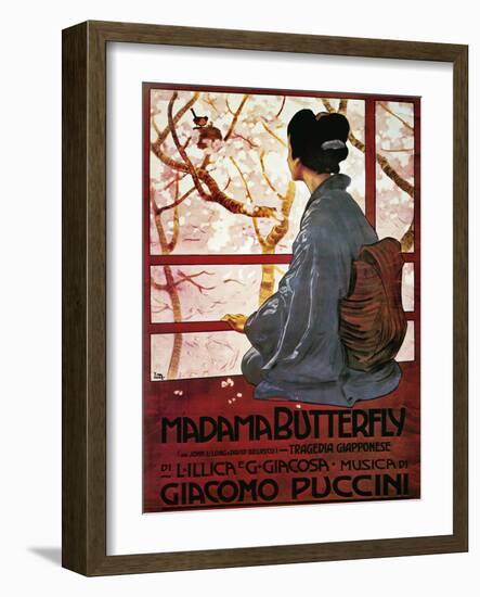 Poster for Madame Butterfly-null-Framed Giclee Print