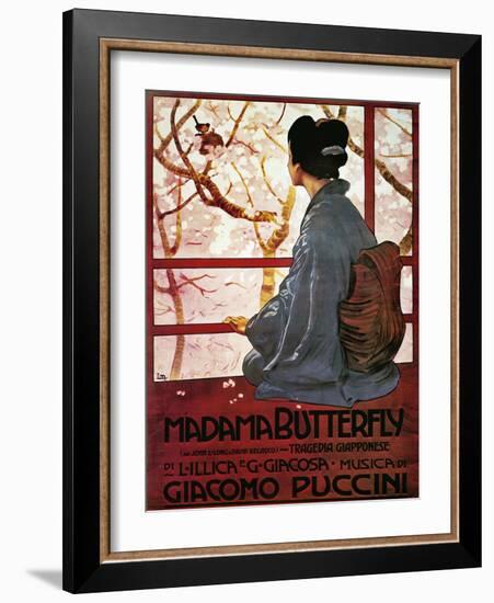 Poster for Madame Butterfly-null-Framed Giclee Print