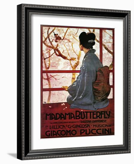 Poster for Madame Butterfly-null-Framed Giclee Print