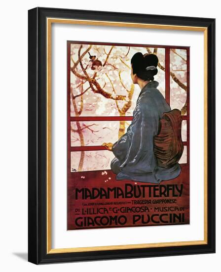 Poster for Madame Butterfly-null-Framed Giclee Print