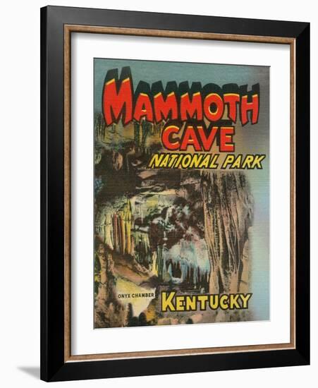 Poster for Mammoth Cave-null-Framed Art Print