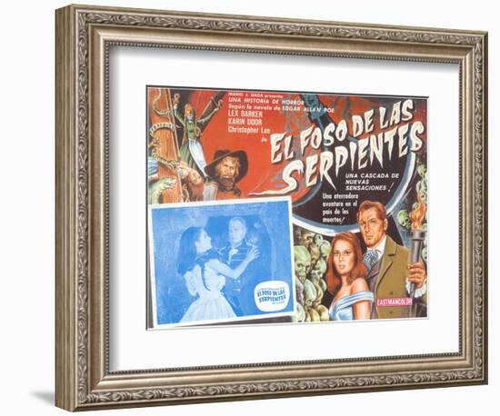 Poster for Mexican Version of Movie, Snake Pit--Framed Art Print