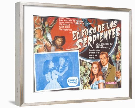 Poster for Mexican Version of Movie, Snake Pit-null-Framed Art Print