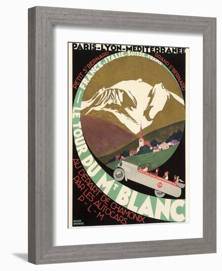 Poster for Mont Blanc Tour-null-Framed Art Print
