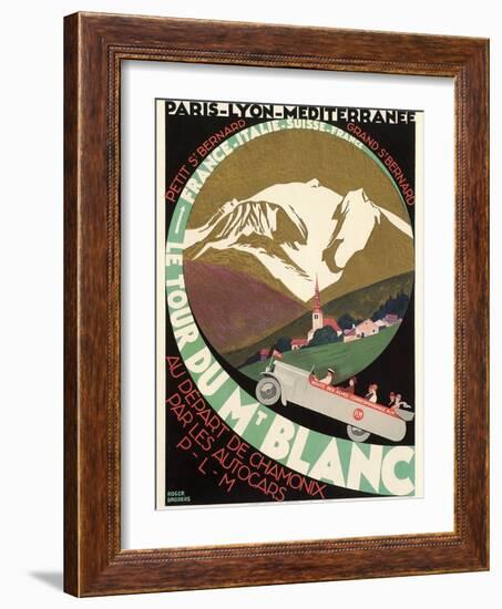 Poster for Mont Blanc Tour-null-Framed Art Print