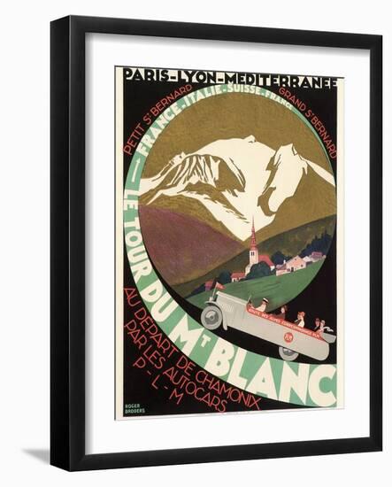 Poster for Mont Blanc Tour-null-Framed Art Print