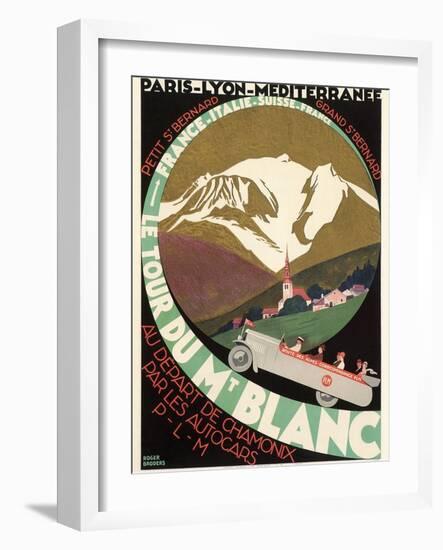 Poster for Mont Blanc Tour-null-Framed Art Print