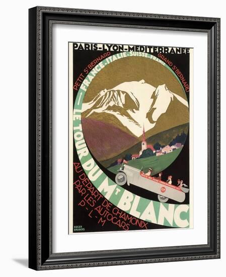 Poster for Mont Blanc Tour-null-Framed Art Print