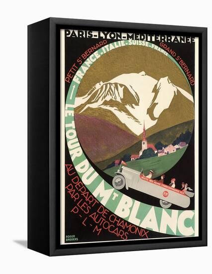 Poster for Mont Blanc Tour-null-Framed Stretched Canvas