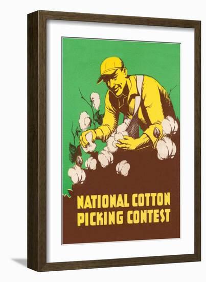 Poster for National Cotton Picking Contest-null-Framed Giclee Print