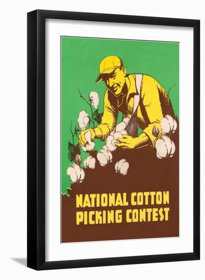 Poster for National Cotton Picking Contest-null-Framed Giclee Print