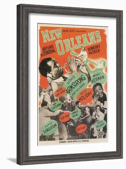 Poster for New Orleans Jazz-null-Framed Art Print