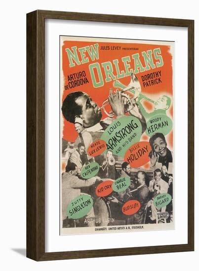 Poster for New Orleans Jazz-null-Framed Art Print
