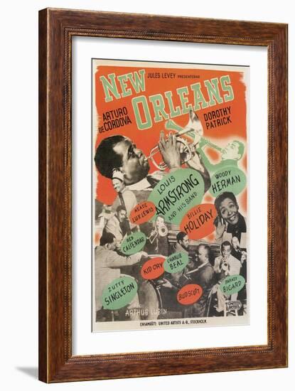 Poster for New Orleans Jazz-null-Framed Art Print