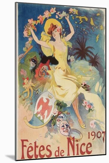 Poster for Nice Gala, 1907-null-Mounted Art Print