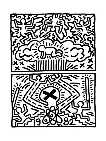 Poster for nuclear disarmamentby keith haring Poster for nuclear disarmamentby keith haring