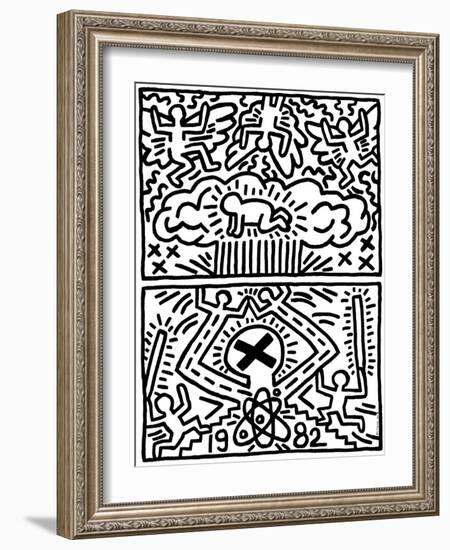 Poster for Nuclear Disarmament-Keith Haring-Framed Giclee Print
