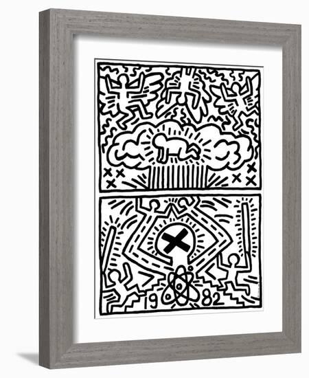 Poster for Nuclear Disarmament-Keith Haring-Framed Giclee Print