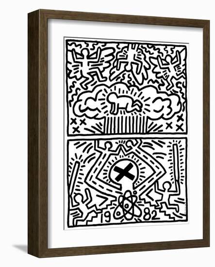 Poster for Nuclear Disarmament-Keith Haring-Framed Giclee Print