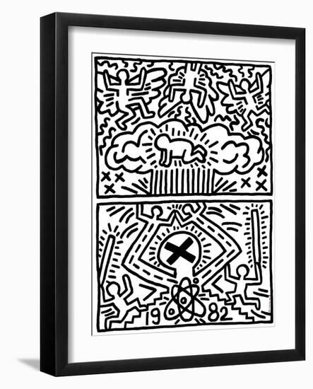 Poster for Nuclear Disarmament-Keith Haring-Framed Giclee Print