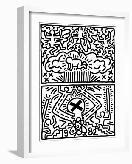 Poster for Nuclear Disarmament-Keith Haring-Framed Giclee Print