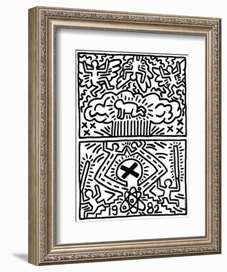 Poster for Nuclear Disarmament-Keith Haring-Framed Giclee Print