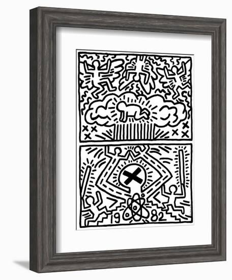 Poster for Nuclear Disarmament-Keith Haring-Framed Giclee Print