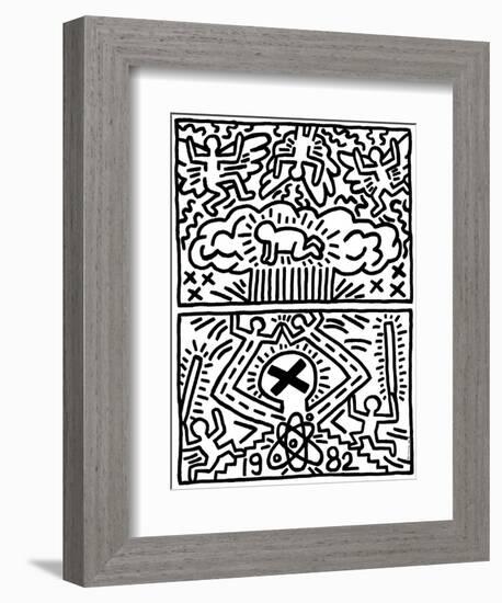 Poster for Nuclear Disarmament-Keith Haring-Framed Giclee Print