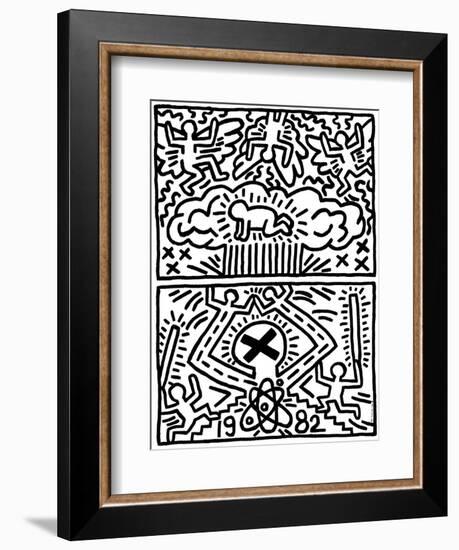 Poster for Nuclear Disarmament-Keith Haring-Framed Giclee Print