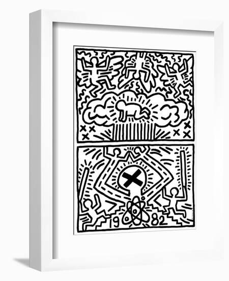 Poster for Nuclear Disarmament-Keith Haring-Framed Giclee Print