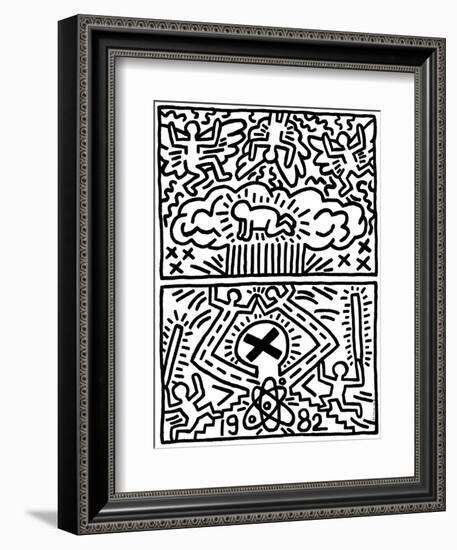 Poster for Nuclear Disarmament-Keith Haring-Framed Giclee Print