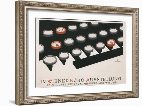 Poster for Office Exhibition in Vienna-null-Framed Giclee Print