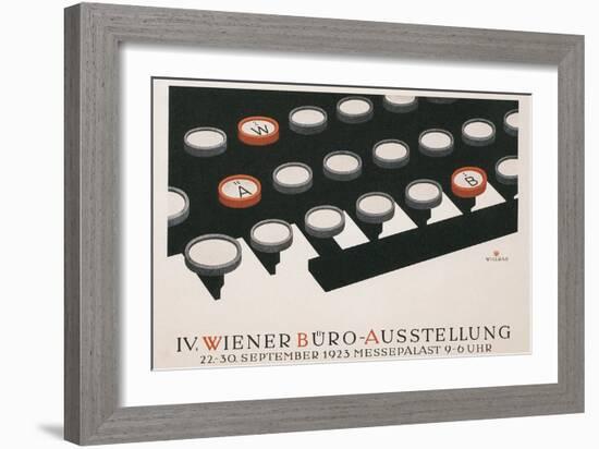 Poster for Office Exhibition in Vienna-null-Framed Giclee Print