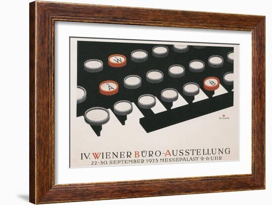 Poster for Office Exhibition in Vienna-null-Framed Giclee Print