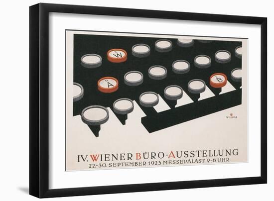 Poster for Office Exhibition in Vienna-null-Framed Giclee Print