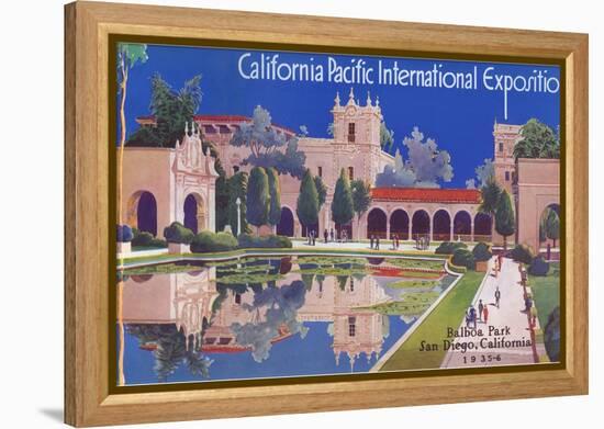 Poster for Pacific Exposition, San Diego, California-null-Framed Stretched Canvas