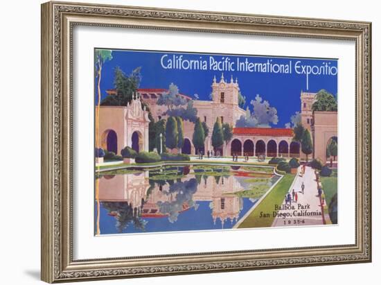 Poster for Pacific Exposition, San Diego, California-null-Framed Art Print