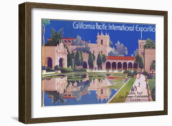 Poster for Pacific Exposition, San Diego, California-null-Framed Art Print