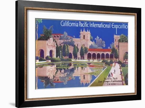 Poster for Pacific Exposition, San Diego, California-null-Framed Art Print