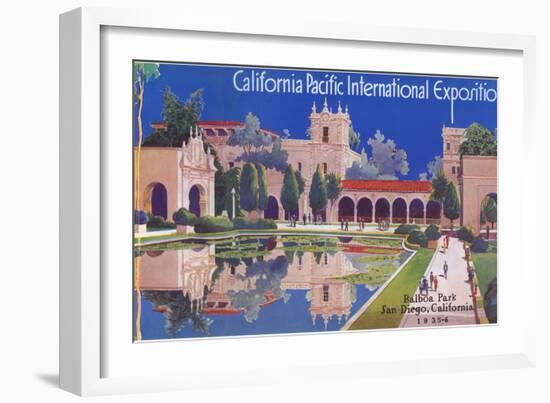 Poster for Pacific Exposition, San Diego, California-null-Framed Art Print