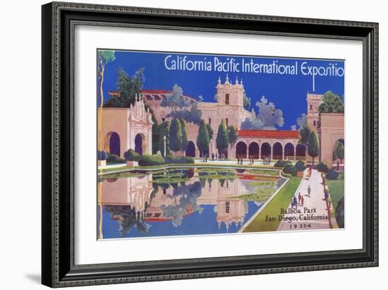 Poster for Pacific Exposition, San Diego, California-null-Framed Art Print