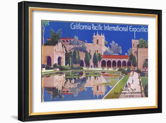 Poster for Pacific Exposition, San Diego, California-null-Framed Art Print