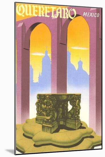 Poster for Queretaro, Mexico-null-Mounted Art Print