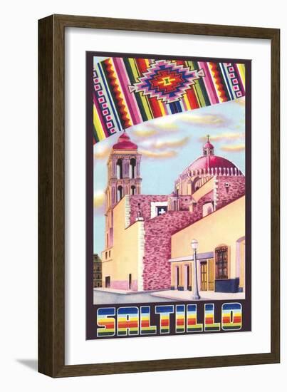 Poster for Saltillo, Mexico, Old Church-null-Framed Art Print