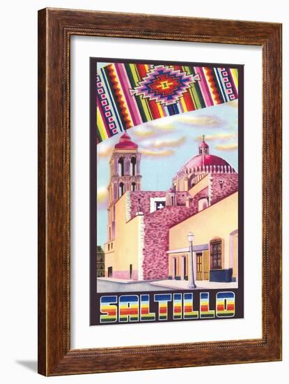 Poster for Saltillo, Mexico, Old Church-null-Framed Art Print