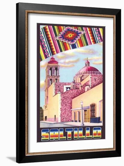 Poster for Saltillo, Mexico, Old Church-null-Framed Art Print