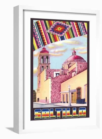 Poster for Saltillo, Mexico, Old Church-null-Framed Art Print