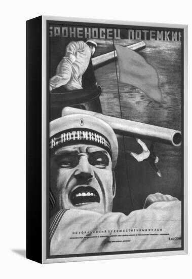 Poster for Sergey Eisenstein's Film, "Battleship Potemkin"-null-Framed Premier Image Canvas